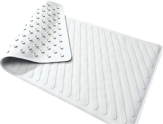 Carex Nonslip Shower and Bathtub Mat - White - 28 x 16