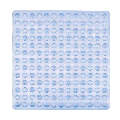 DMI Non Slip Bathroom Shower Mats with Suction Grip - Light Blue